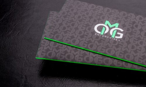 Painted Edge Business Cards 1